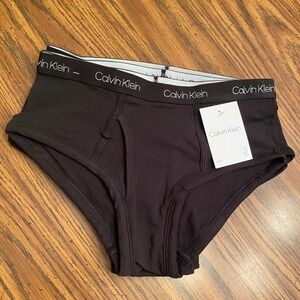 NWT Calvin Klein Boys Kids 3 Pack Briefs Underwear Black‎ Size L (12/14) New